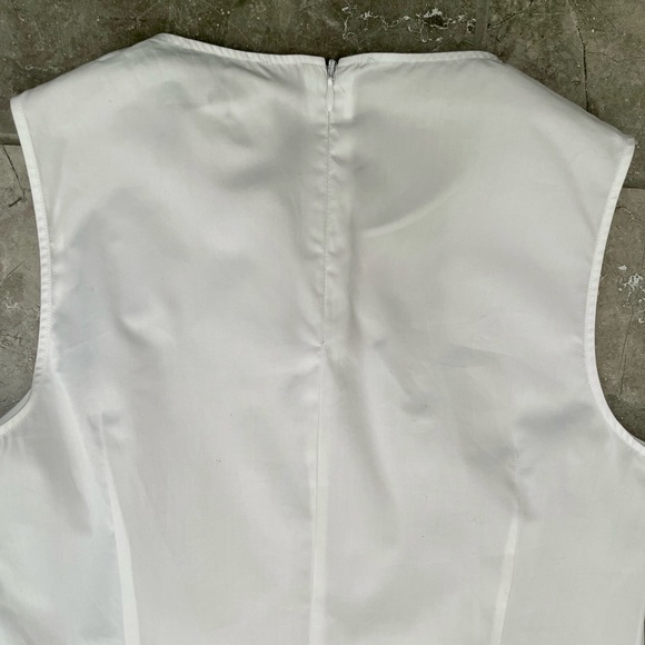 Massimo Dutti Asymmetrical Cotton Blouse - Picture 2 of 10